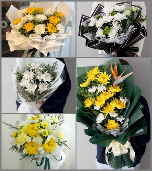 广东湛江市吴川市塘㙍镇南捅村白事花束代送